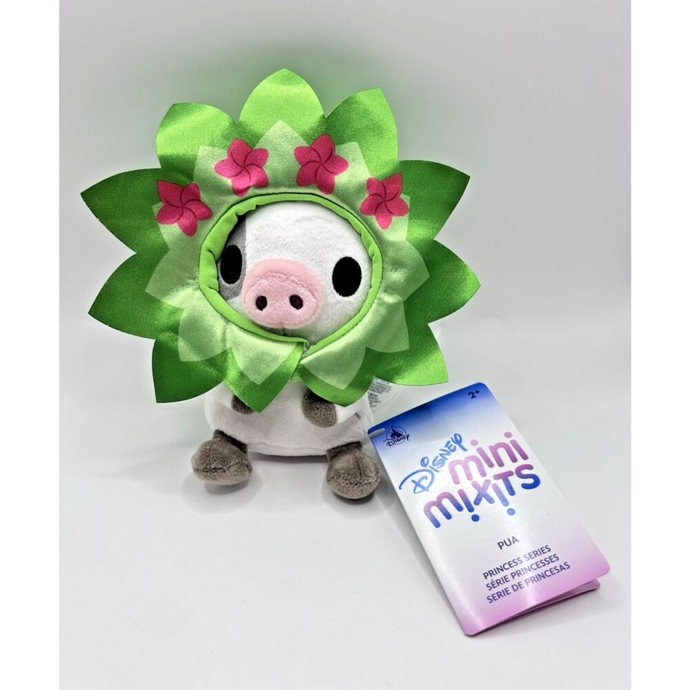 Disney Mini Mix-its Plush PUA w/ Detachable Flower Greenery Hat 7" w/ Tags